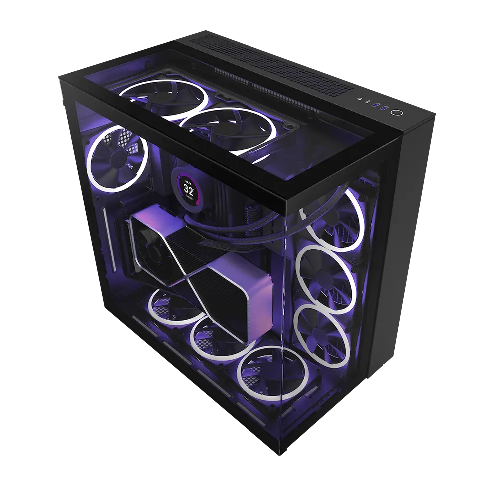 Gabinete NZXT H9 Elite con Ventana RGB