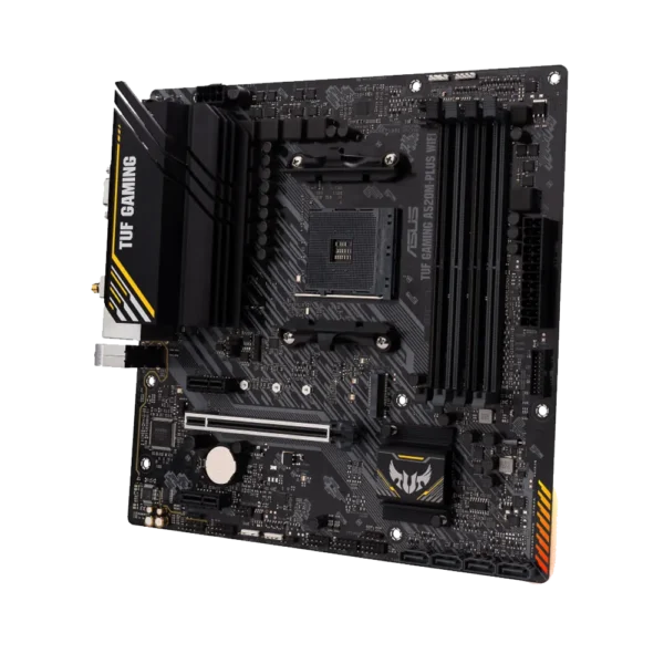 Tarjeta Madre Asus TUF GAMING A520M-PLUS WIFI AMD A520 Socket AM4 Wi-Fi 5 DDR4 Micro ATX