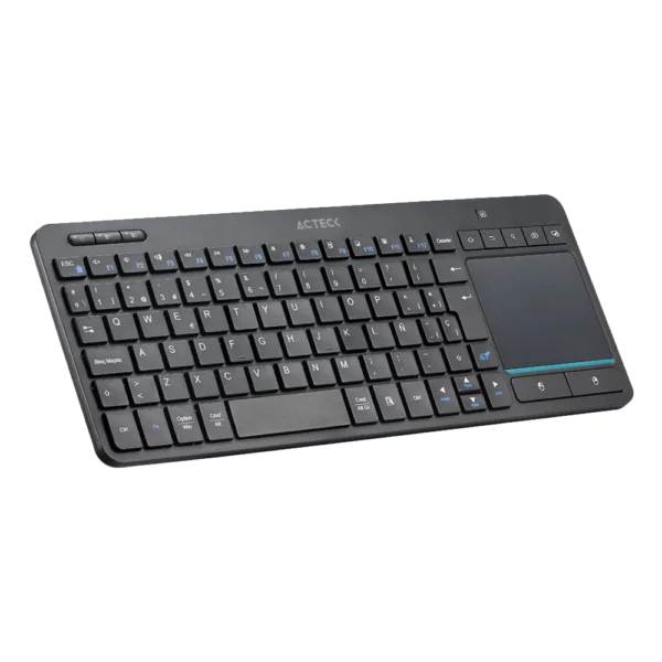 Teclado Inalámbrico Acteck Inspire Smart TI707 Negro Touch Pad Integrado