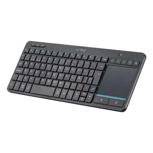 Teclado Inalámbrico Acteck Inspire Smart TI707 Negro Touch Pad Integrado