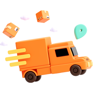 Imagen de camión de paquetería