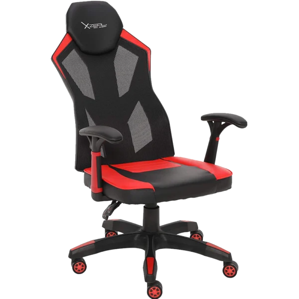 Silla Gamer Xzeal Malla con Vinil Reclinable 150° Brazos Fijos Hsta 110kg