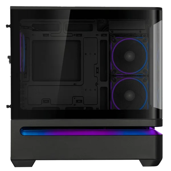 Gabinete ASUS Prime AP202 ARGB Midi-Tower Cristal templado Curvo 3 Ventiladores Instalados Negro