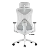 Silla Ejecutiva Acteck Floe Pro EC737 Respaldo de Malla Reposabrazos Blanco