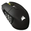 Mouse Gamer Corsair Scimitar Elite Inalámbrico Óptico 33000DPI RF Wireless Bluetooth USB-C Gris