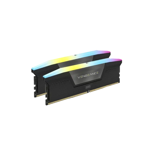 Memorias RAM DDR5 UDIMM Corsair Vengeance RGB Negras 32GB Kit 2x16GB 6000MT/s