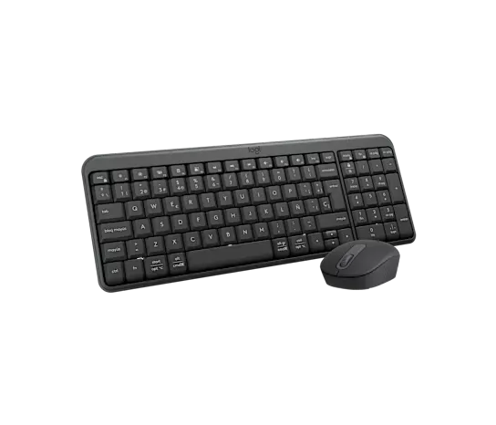 Kit de Teclado y Mouse Logitech MK250 Compact Inalámbrico Bluetooth Gris Español