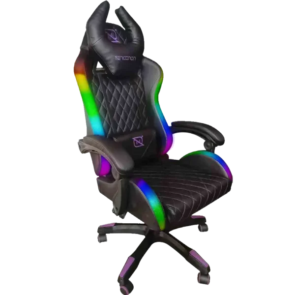 Silla Gamer Necnon NBSGR133RG hasta 150kg Negro/Rosa