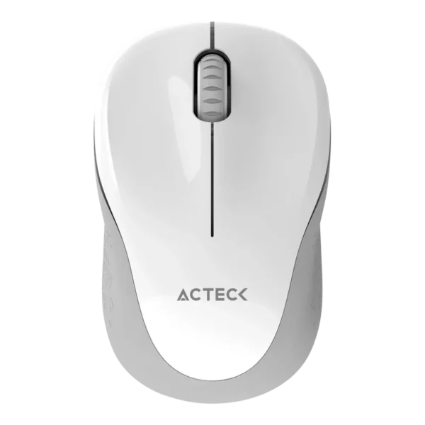 AC-934886 Mouse Estándar Acteck Optimize Trip MI480 Blanco Óptico 1600DPI 2 Botones Radiofrecuencia Inalámbrico