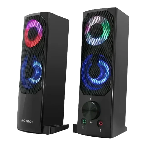 Bocinas Alambricas Acteck Elant Brick 6W RMS 3.5mm Negro