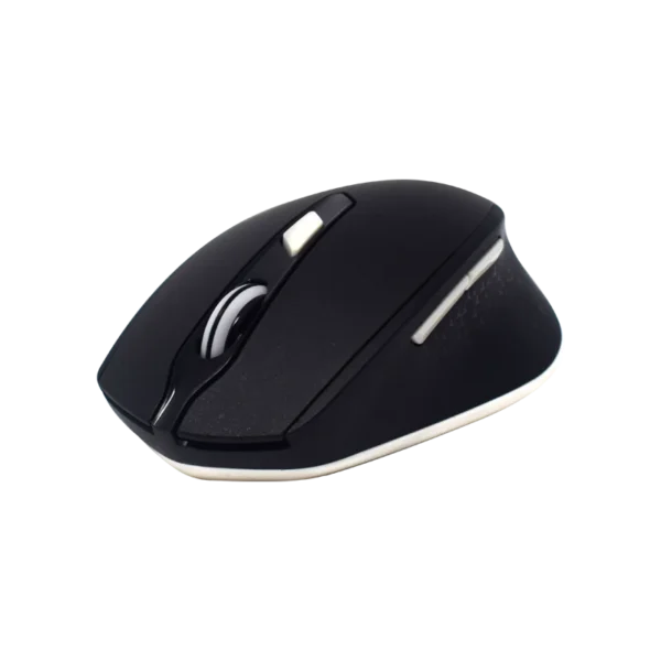 NA-0119N-1p Mouse Ergonómico Naceb NA-0119N Negro Óptico 1600DPI 6 Botones Radiofrecuencia Inalámbrico
