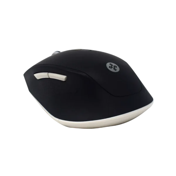 NA-0119N-3p Mouse Ergonómico Naceb NA-0119N Negro Óptico 1600DPI 6 Botones Radiofrecuencia Inalámbrico