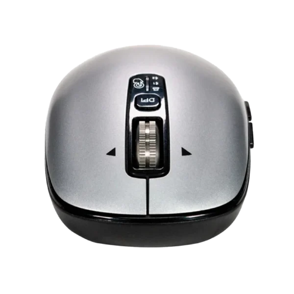 Mouse Estándar Naceb Infinity Elemental LS1 NA-0131G Gris Óptico 32000DPI 6 Botones Radiofrecuencia Bluetooth Inalámbrico