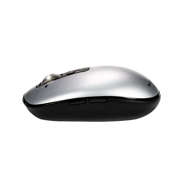 Mouse Estándar Naceb Infinity Elemental LS1 NA-0131G Gris Óptico 32000DPI 6 Botones Radiofrecuencia Bluetooth Inalámbrico