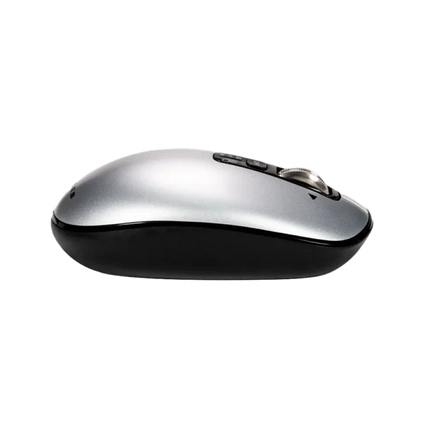 Mouse Estándar Naceb Infinity Elemental LS1 NA-0131G Gris Óptico 32000DPI 6 Botones Radiofrecuencia Bluetooth Inalámbrico