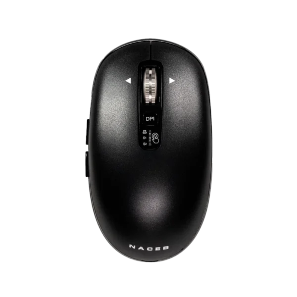 Mouse Estándar Naceb Infinity Elemental LS1 NA-0131N Negro Óptico 32000DPI 6 Botones Radiofrecuencia Bluetooth Inalámbrico