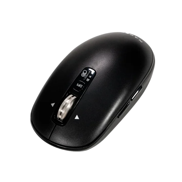 Mouse Estándar Naceb Infinity Elemental LS1 NA-0131N Negro Óptico 32000DPI 6 Botones Radiofrecuencia Bluetooth Inalámbrico
