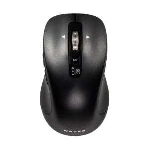 Mouse Híbrido Naceb ES1 NA-0132 Negro Óptico 32000DPI 6 Botones Radiofrecuencia Bluetooth Inalámbrico