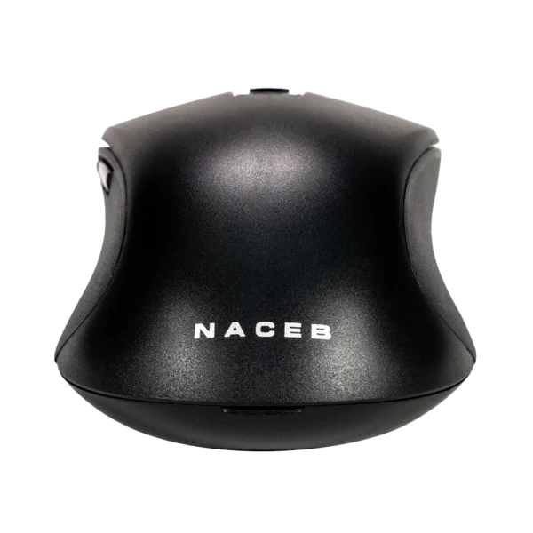 NA-0132-4 Mouse Híbrido Naceb ES1 NA-0132 Negro Óptico 32000DPI 6 Botones Radiofrecuencia Bluetooth Inalámbrico
