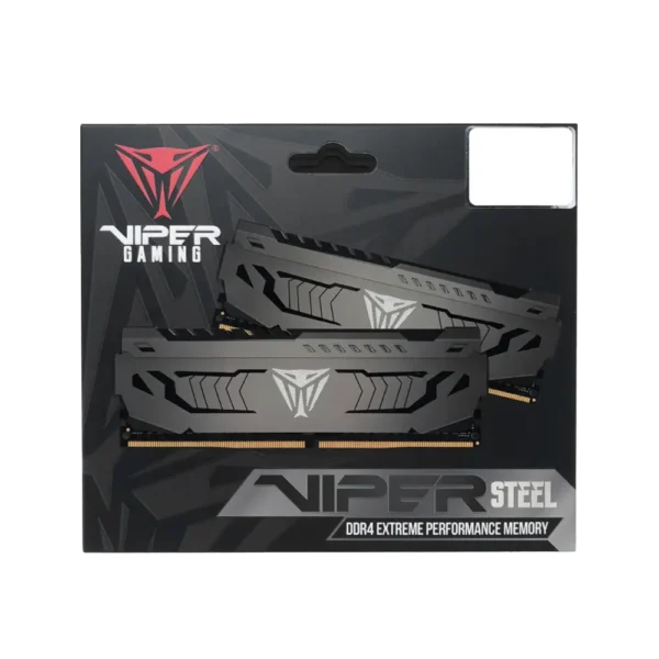 Patriot Viper Steel 3200MHz 8GB CL16-2 Memoria RAM DDR4 UDIMM Patriot Viper Steel 3200MHz 8GB CL16 XMP Gris