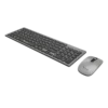 Kit de Teclado y Mouse Stylos STPKTM6G Inalámbrico USB Plata Español