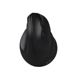 Mouse Ergonómico Acteck Virtuos Fitt MI520 Negro Óptico 24000DPI 7 Botones Radiofrecuencia Bluetooth Inalámbrico