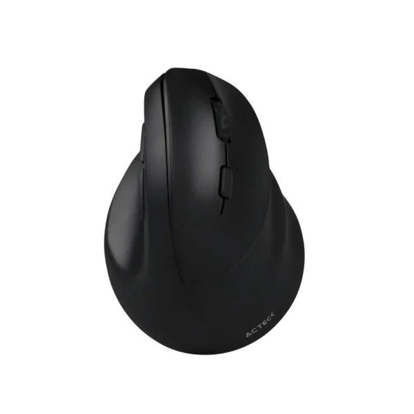 Mouse Ergonómico Acteck Virtuos Fitt MI520 Negro Óptico 24000DPI 7 Botones Radiofrecuencia Bluetooth Inalámbrico