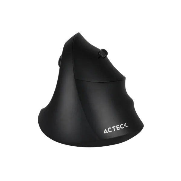 Mouse Ergonómico Acteck Virtuos Fitt MI520 Negro Óptico 24000DPI 7 Botones Radiofrecuencia Bluetooth Inalámbrico