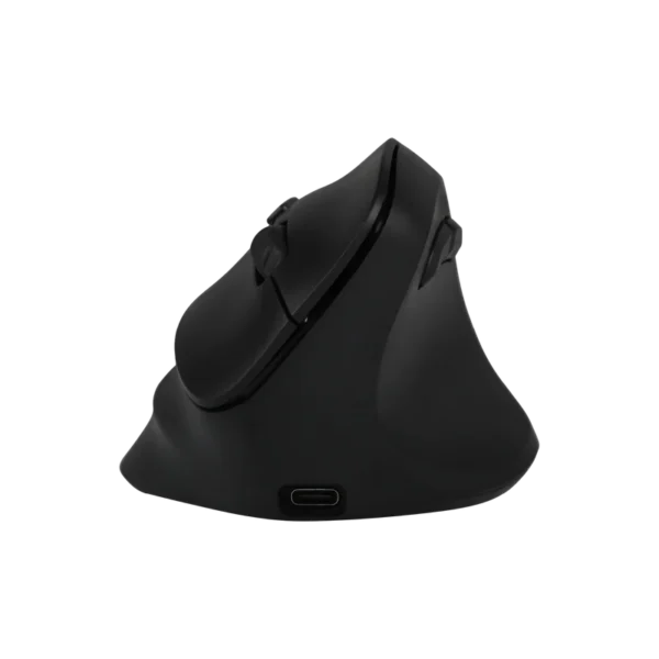 Mouse Ergonómico Acteck Virtuos Fitt MI520 Negro Óptico 24000DPI 7 Botones Radiofrecuencia Bluetooth Inalámbrico