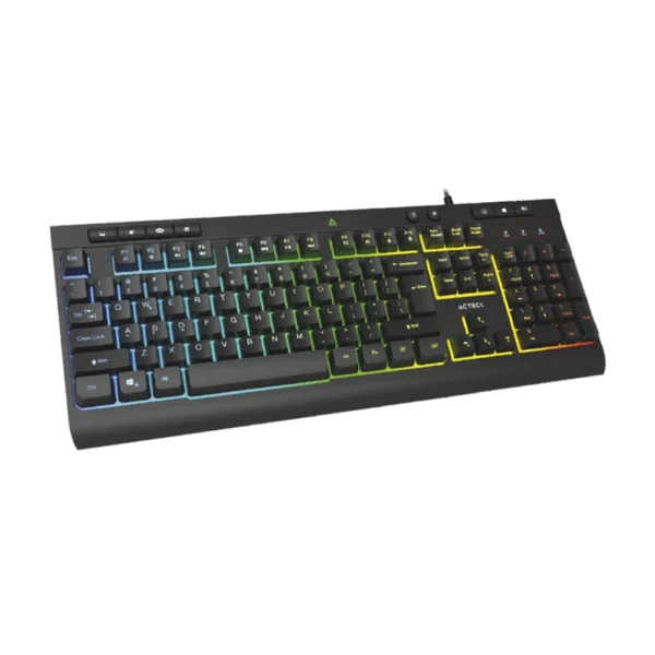 Teclado Estándar Acteck Acteck Aurean Pro TA477G Membrana Alámbrico USB Negro Inglés
