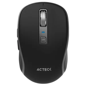 Mouse Estándar Acteck Optimize Trip Pro MI580 Negro Óptico 1600DPI 6 Botones RF Bluetooth USB-A Inalámbrico