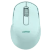 Mouse Ergonómico Acteck Optimize Ergo MI470 Azul Óptico 1600DPI 2 Botones RF USB-A Inalámbrico