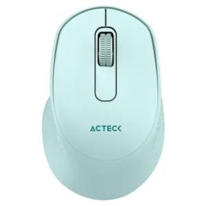 Mouse Ergonómico Acteck Optimize Ergo MI470 Azul Óptico 1600DPI 2 Botones RF USB-A Inalámbrico