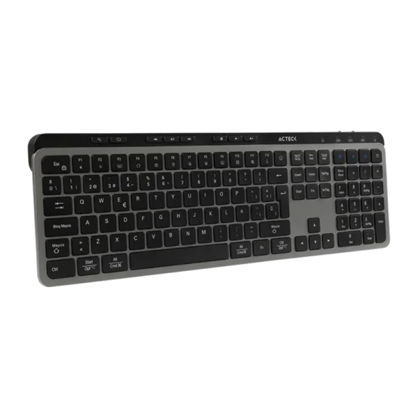 Teclado Estándar Acteck Inspire Krea TI755 Membrana Inalámbrico RF Bluetooth Negro Español