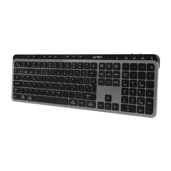 Teclado Estándar Acteck Inspire Krea TI755 Membrana Inalámbrico RF Bluetooth Negro Español