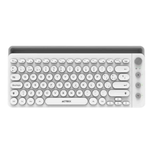 Teclado Estándar Acteck Uny Comp Ti685 Membrana Inalámbrico RF Bluetooth Blanco Español