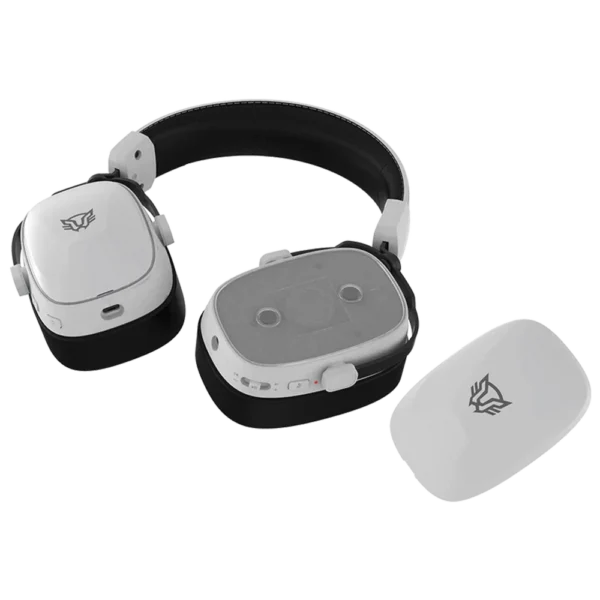 Headset Gamer Balam Rush Aeon Expert HS1100 Blanco RGB con Micrófono Inalámbrico/Alámbrico 2.4GHz USB-C Bluetooth