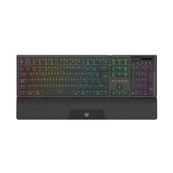 BR-940382-01 Teclado Gamer Balam Rush Dominate Expert GK979I LED RGB Mecánico Switch Outemu Red RF Inalámbrico Bluetooth Negro Español