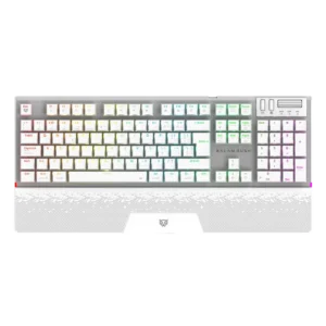BR-940399-01 Teclado Gamer Balam Rush Dominate Expert GK979I LED RGB Mecánico Switch Outemu Red RF Inalámbrico Bluetooth Blanco Español