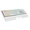 Teclado Gamer Balam Rush Dominate Expert GK979I LED RGB Mecánico Switch Outemu Red RF Inalámbrico Bluetooth Blanco Español