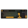 BR-942492_01 Teclado Gamer Balam Rush Defeat Level GK3 LED RGB Mecánico KTT Cream Yellow Pro RF USB Inalámbrico Bluetooth Negro Español