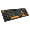 BR-942492_02 Teclado Gamer Balam Rush Defeat Level GK3 LED RGB Mecánico KTT Cream Yellow Pro RF USB Inalámbrico Bluetooth Negro Español