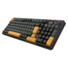 BR-942492_03 Teclado Gamer Balam Rush Defeat Level GK3 LED RGB Mecánico KTT Cream Yellow Pro RF USB Inalámbrico Bluetooth Negro Español