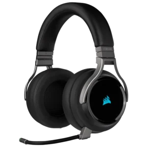 Headset Gamer Corsair VIRTUOSO RGB WIRELESS 7.1 Carbón con Microfóno Inalámbrico USB + 3.5mm