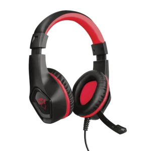 CP-TRUST-23439-1 Headset Gamer Trust GXT 404R Rana Negro/Rojo con Microfóno Alámbrico 1 Metro 3.5mm