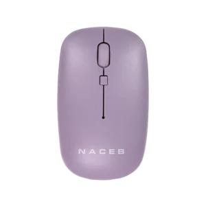 Mouse Estándar Naceb NA-0136M Morado Óptico 16000DPI 3 Botones USB 2.4 RF Inalámbrico