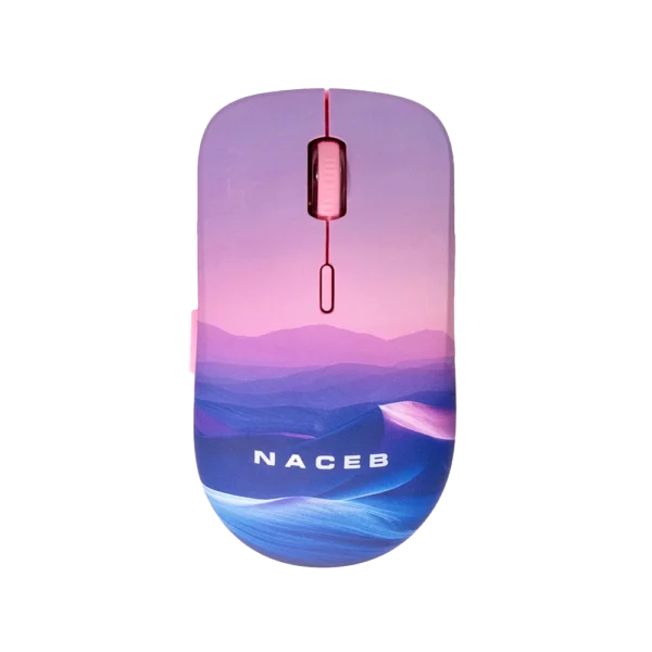 NA-0138B-1 Mouse Estándar Naceb NA-0138B Multicolor Óptico 16000DPI 3 Botones Radiofrecuencia Inalámbrico