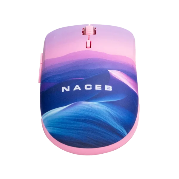 NA-0138B-6 Mouse Estándar Naceb NA-0138B Multicolor Óptico 16000DPI 3 Botones Radiofrecuencia Inalámbrico