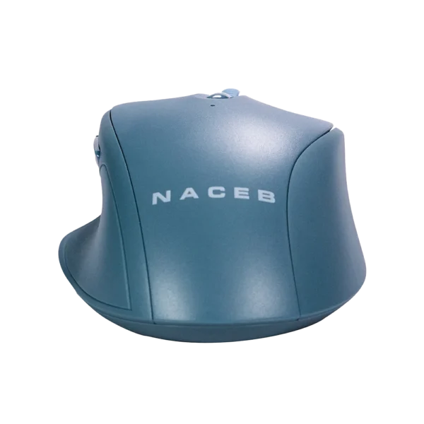 NA-0139A-5 Mouse Ergonómico Naceb NA-0139A Azul Óptico 16000DPI 5 Botones Radiofrecuencia Bluetooth Inalámbrico