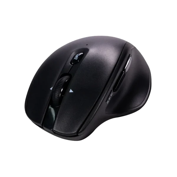 Mouse Ergonómico Naceb NA-0139N Negro Óptico 16000DPI 5 Botones Radiofrecuencia Bluetooth Inalámbrico